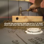 Creating a level perimeter a shower floor Creating a level perimeter a shower floor