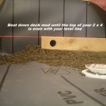 Creating a level perimeter a shower floor Creating a level perimeter a shower floor