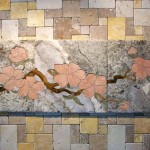 Flower mural by A Pile of Tile Flower mural by A Pile of Tile