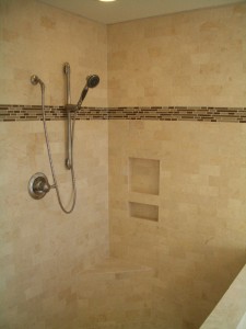 Incorrectly installed shower niche Incorrectly installed shower niche