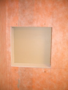Sides of niche completed with substrate Sides of niche completed with substrate