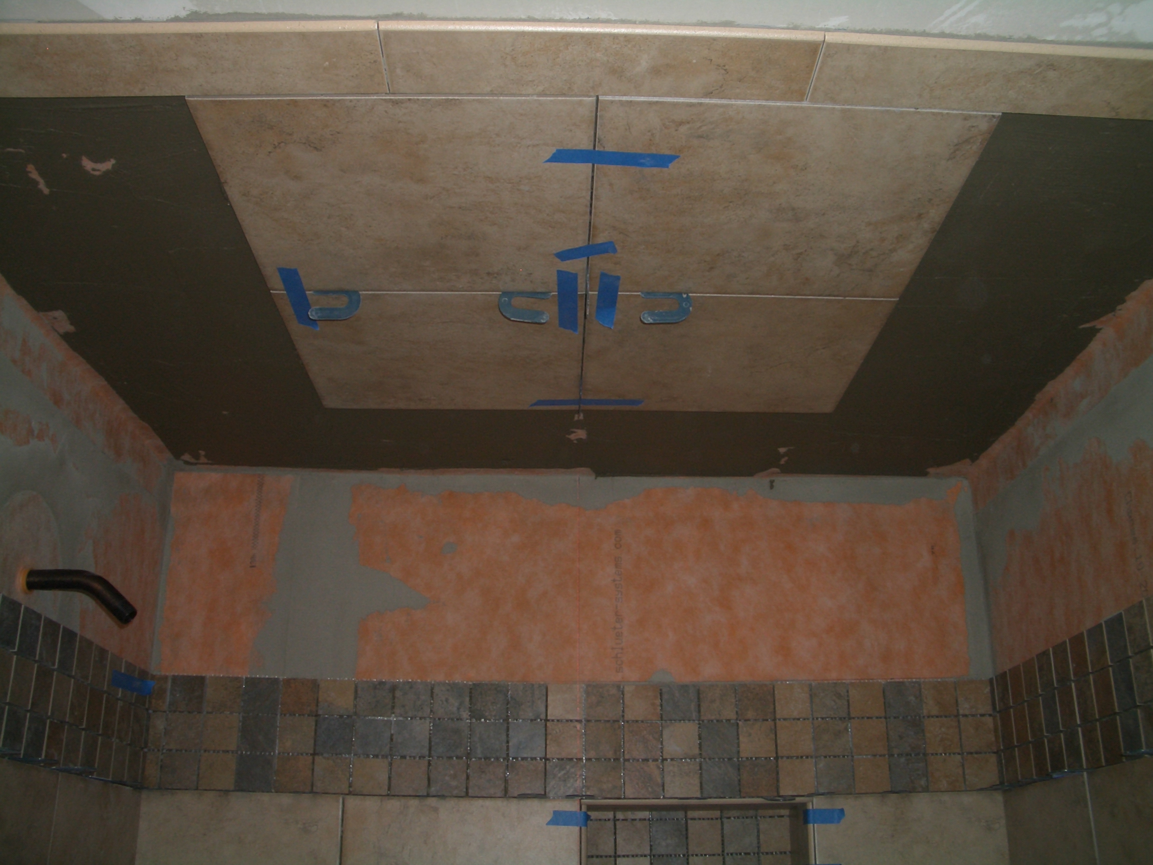 How to Install Tile on a Shower Ceiling