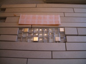 glass mosaic insert with ditra glass mosaic insert with ditra