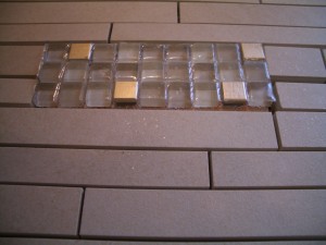 glass mosaic insert with ditra glass mosaic insert with ditra