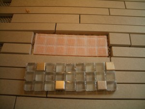 glass mosaic insert with ditra glass mosaic insert with ditra