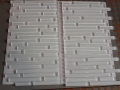 mosaic sheet cut in half