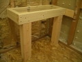 Rectangular shower bench frame6340