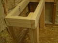 Rectangular shower bench frame6341