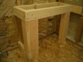 Rectangular shower bench frame6344