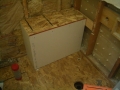 Rectangular shower bench frame6351