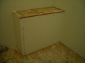 Rectangular shower bench frame6353