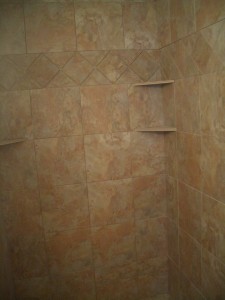 Adding Corner Shower Shelves