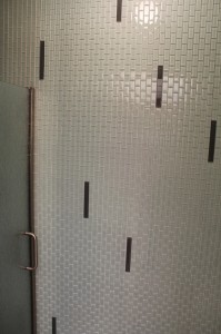 glass wall tile installation